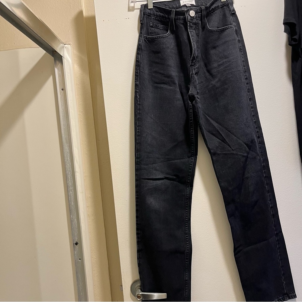 Frame Straight Leg Jeans in Inkwell Shade